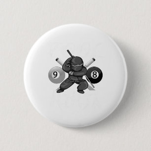 Funny Pool Ninja Niedliche Pocket Billiards Boys G Button