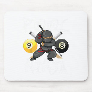 Funny Pool Ninja Niedliche Pocket Billiards Boys G Mousepad