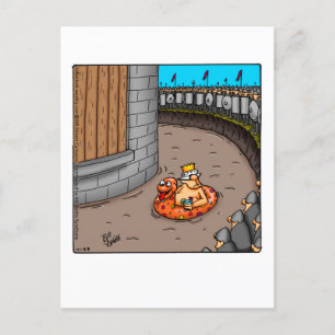 Funny Pool Party Einladung Postkarten