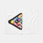 Funny Pool Payer Nizza Rack Shirt Fleecedecke (Vorderseite (Horizontal))