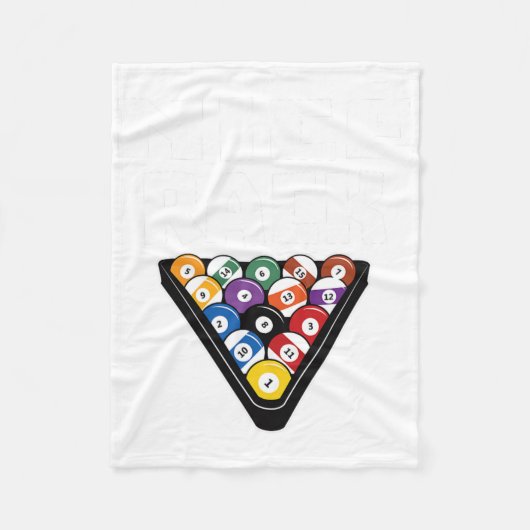 Funny Pool Payer Nizza Rack Shirt Fleecedecke (Vorderseite)