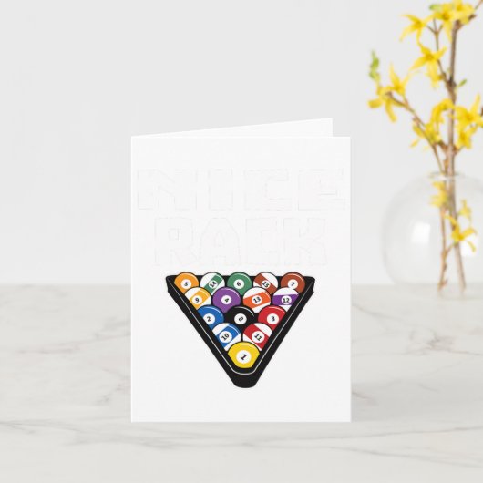 Funny Pool Payer Nizza Rack Shirt Karte (Gelbe Blume)