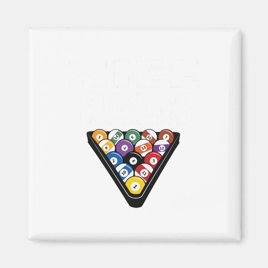 Funny Pool Payer Nizza Rack Shirt Magnet (Vorne)