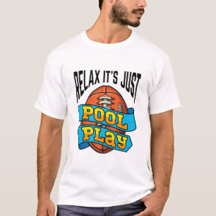 Funny Pool Play Turnier Flag Touch Fußball T-Shirt