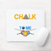 Funny Pool Player 8-Ball Billard Lover Chalk Dirty Mousepad (Mit Mouse)