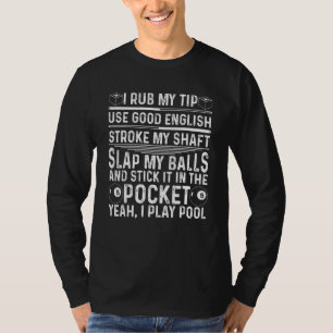 Funny Pool Player Billiard für Damen Liebe T-Shirt