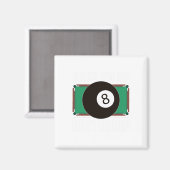 Funny Pool Player Billiard Geschenkrampe Em Up Magnet (Vorderseite/Rückseite)
