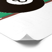 Funny Pool Player Billiard Geschenkrampe Em Up Poster (Ecke)