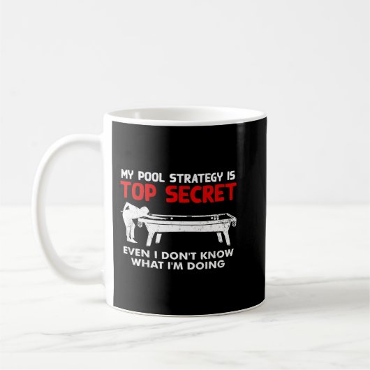 Funny Pool Player Billiards Geschenk Kaffeetasse (Links)