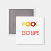 Funny Pool Player Billiards Magnet (Vorderseite/Rückseite)