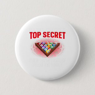 Funny Pool Player Design Damen 8 Ball Bill Button