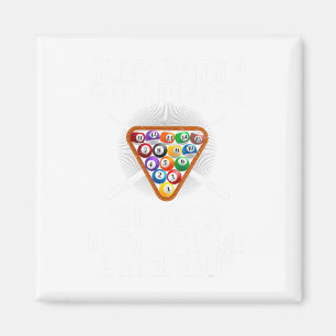 Funny Pool Player Design Damen Billiard Po Magnet