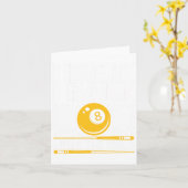 Funny Pool Player Design - für Billard-Lüfter und Karte (Gelbe Blume)