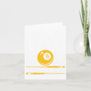 Funny Pool Player Design - für Billard-Lüfter und Karte