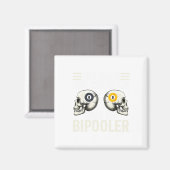 Funny Pool Player Design - für Billard-Lüfter und Magnet (Vorderseite/Rückseite)