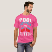 Funny Pool Player für Billard Cue Chalk T-Shirt (Vorne ganz)