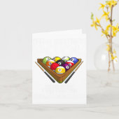 Funny Pool Player Geschenk für Männer Cool an Bi. Karte (Gelbe Blume)