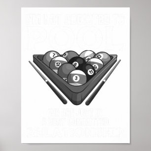 Funny Pool Player Geschenk für Männer Cool an Bi. Poster