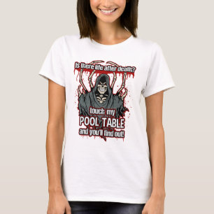 Funny Pool Player Grim Sensenmann T-Shirt