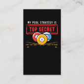 Funny Pool Player Joke Billiards Spaß Visitenkarte (Vorderseite)