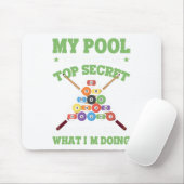 Funny Pool Player Meine Pool-Technik ist Top gehei Mousepad (Mit Mouse)