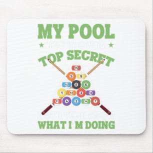 Funny Pool Player Meine Pool-Technik ist Top gehei Mousepad