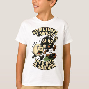 Funny Pool Player Vater Joke Giebelpreis Suizidale T-Shirt