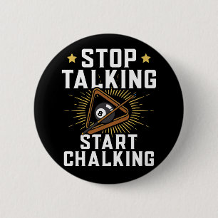 Funny Pool Player Zitat Billard Sport Button
