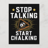 Funny Pool Player Zitat Billard Sport Postkarte (Vorderseite)