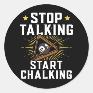 Funny Pool Player Zitat Billard Sport Runder Aufkleber