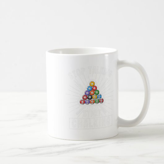 Funny Pool Player Zitat Billiard Stopp Sprechen St Kaffeetasse (Rechts)