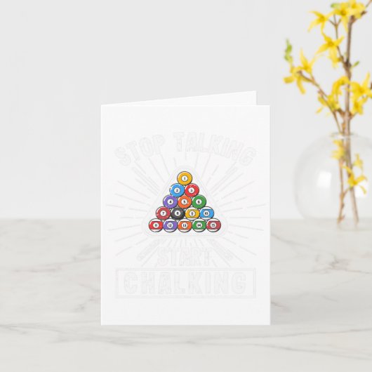 Funny Pool Player Zitat Billiard Stopp Sprechen St Karte (Gelbe Blume)