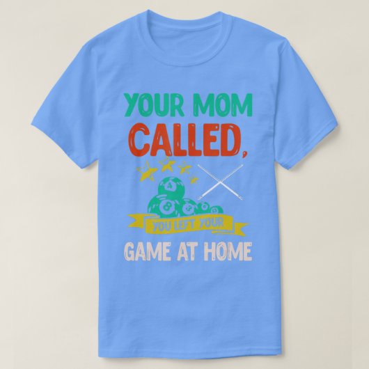 Funny Pool PlayerBillard 8Ball 4 T-Shirt (Design vorne)