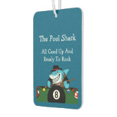 Funny Pool Shark Billiards Theme Men's Car Autolufterfrischer (Links)