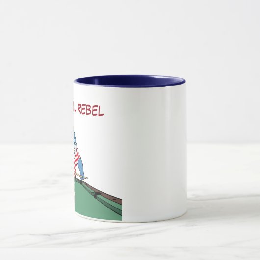 Funny Pool Shark Pool Hall Rebel Coffee Mugs Tasse (Zentrum)