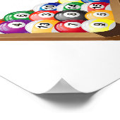 Funny Pool Snooker Perfekter Rack Billard 8 Poster (Ecke)