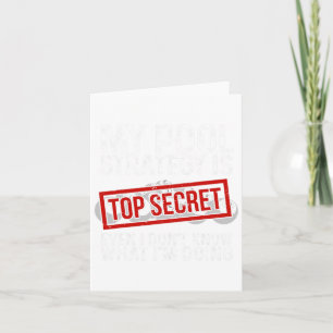 Funny Pool Spieler Billiards Geschenk für Männer F Karte