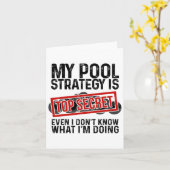 Funny Pool Spieler Billiards Geschenk für Männer F Karte (Gelbe Blume)