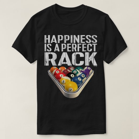 Funny Pool T Perfect Rack Billiards Tee (Design vorne)