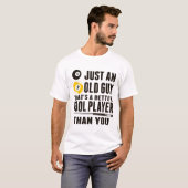 Funny Pool T Shirt nur ein alter Typ Billard Gesch (Vorne ganz)