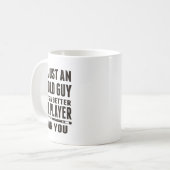 Funny Pool T Shirt nur ein alter Typ Billard Gesch Kaffeetasse (Vorderseite Links)