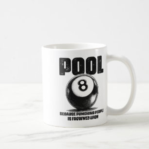 Funny Pool Tisch Billard 8 Ll Black Ll Frowned U Kaffeetasse