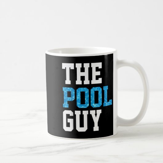 Funny Pool Typ T Shirt - Für Schwimmbad Experte Kaffeetasse (Rechts)