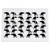 Funny Pooping Dog Pattern Große Geschenktüte (Vorderseite)