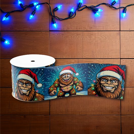 Funny Pop Art Bigfoots Christmas Ripsband