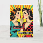 Funny Pop Art Geburtstag Karte (Vorderseite)