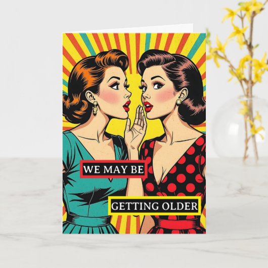 Funny Pop Art Geburtstag Karte (Gelbe Blume)