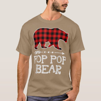 Funny Pop Pop Bär Matching Familienweihnachtsbär  T-Shirt