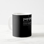 Funny Pop-Pop für coolen Großvater für den Vater Kaffeetasse (Vorderseite Links)