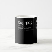 Funny Pop-Pop für coolen Großvater für den Vater Kaffeetasse (Mittel)